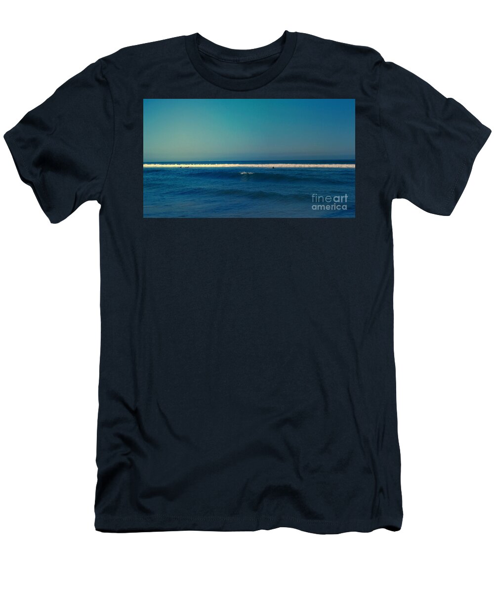 Landscape T-Shirt featuring the photograph Waiting for the perfect wave by Nina Prommer