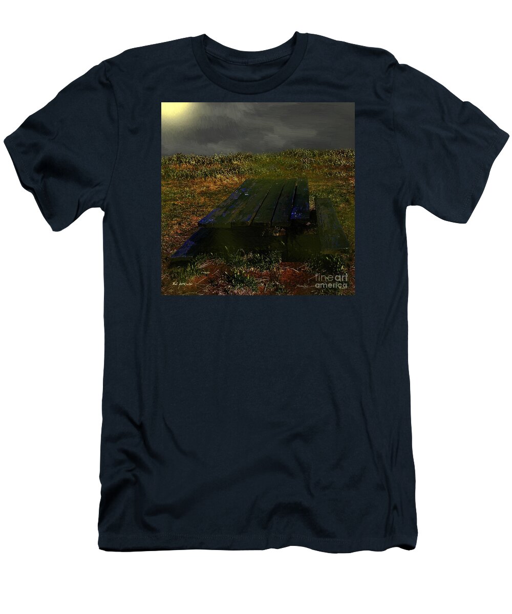 Table T-Shirt featuring the painting Warped and Weathered by RC DeWinter