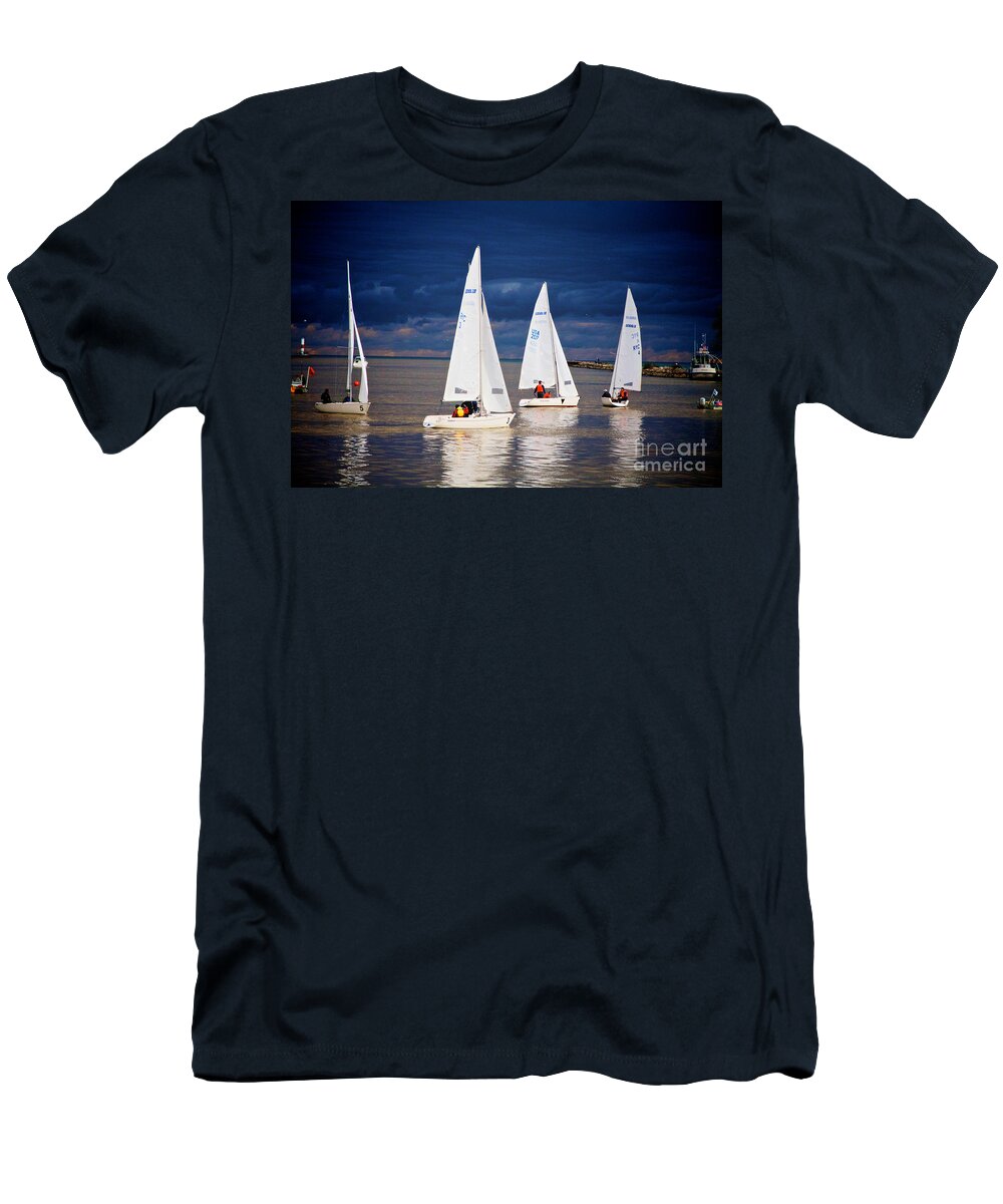 Boats T-Shirt featuring the photograph What Storm by William Norton