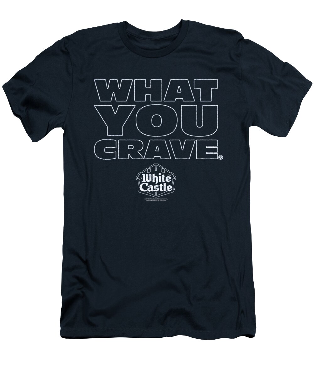  T-Shirt featuring the digital art White Castle - Craving by Brand A