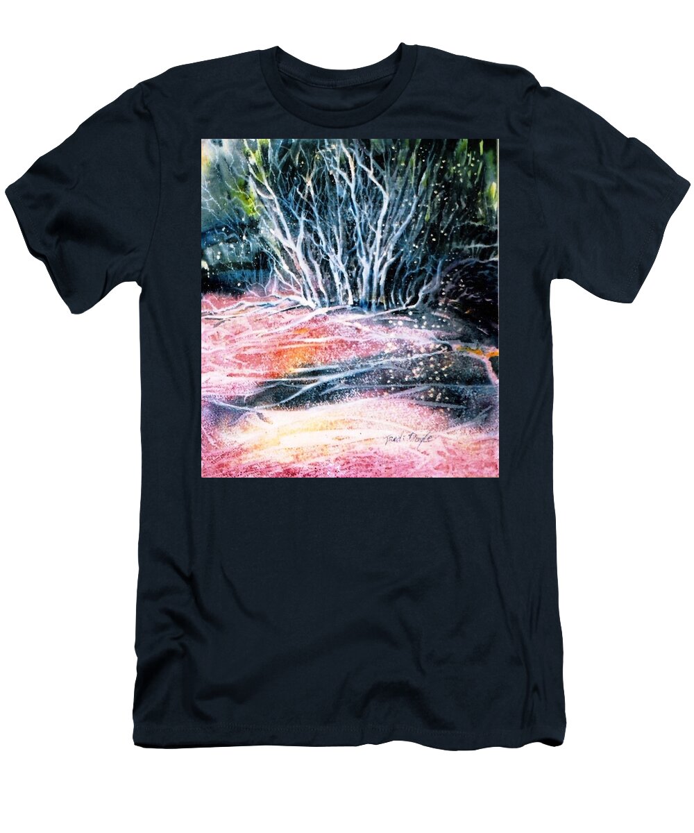 Winter T-Shirt featuring the painting Winter Habitat No.1 by Trudi Doyle