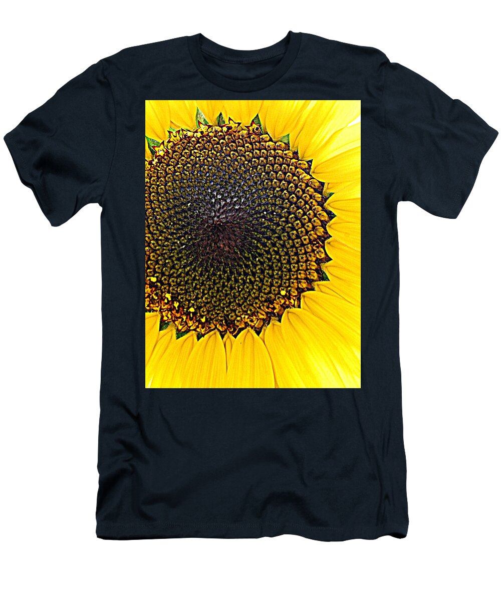 Yellow T-Shirt featuring the photograph Sunny And Bright Sunflower by Eunice Miller