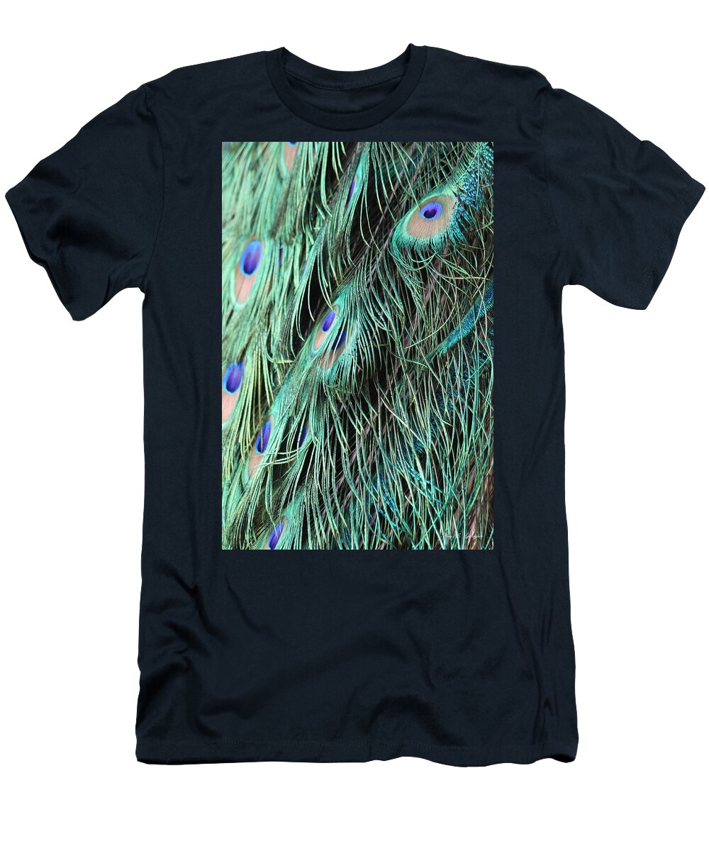 Feathers T-Shirt featuring the photograph A Waterfall Of Feathers by Amy Gallagher