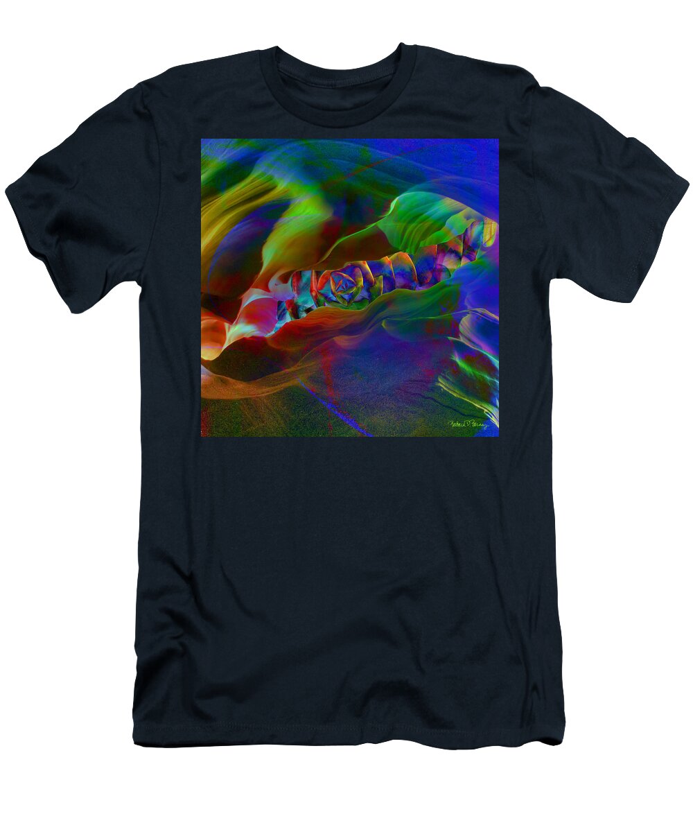 Abstract T-Shirt featuring the digital art Burrow by Barbara Berney