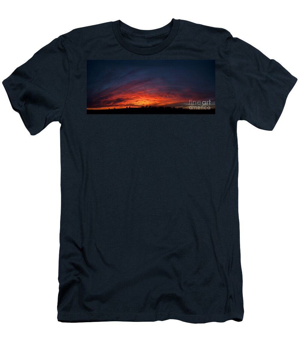 Sunset T-Shirt featuring the photograph Expansive Sunset by Art Whitton