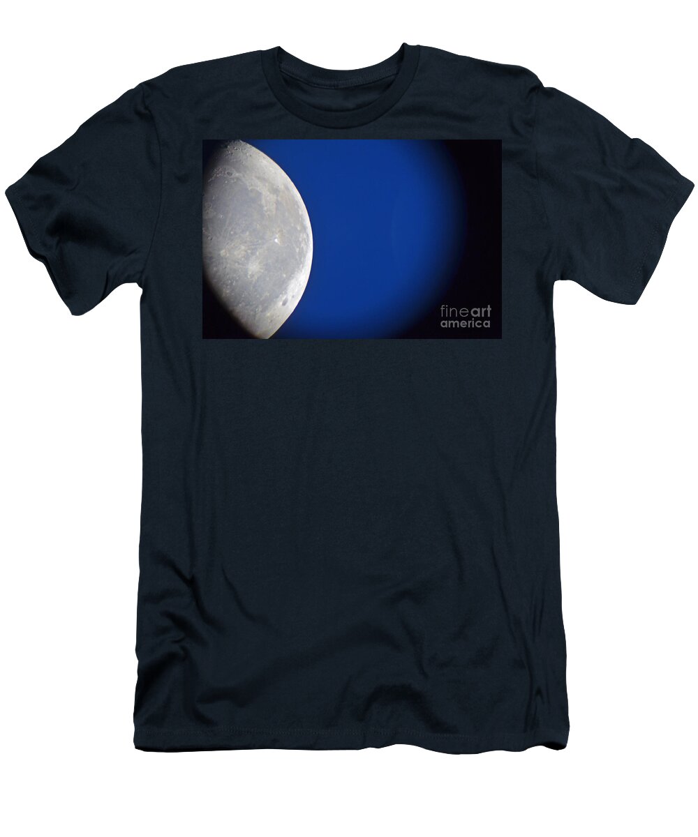 Color Photography T-Shirt featuring the photograph Glimpse Of The Moon by Sue Stefanowicz