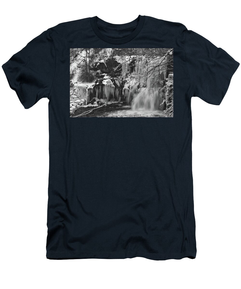 Water T-Shirt featuring the photograph Lower Akron Falls 9704 by Guy Whiteley
