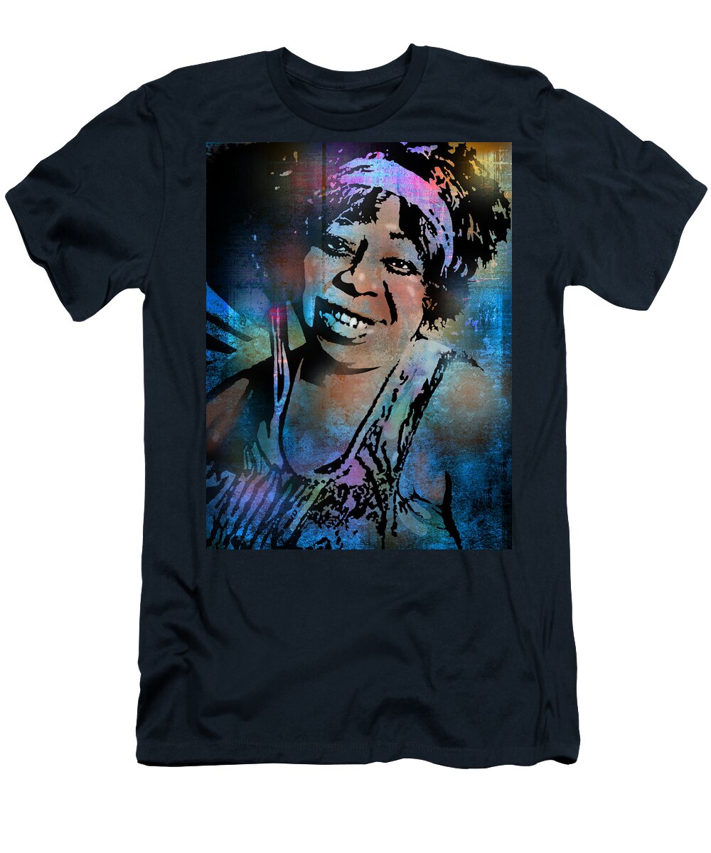 Blues T-Shirt featuring the painting Ma Rainey by Paul Sachtleben