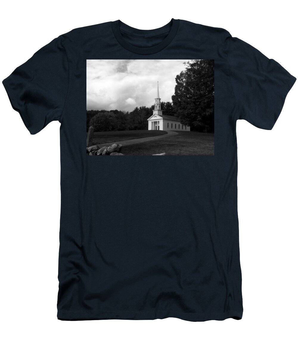 Martha T-Shirt featuring the photograph Martha Mary Chapel USA by Kim Galluzzo Wozniak