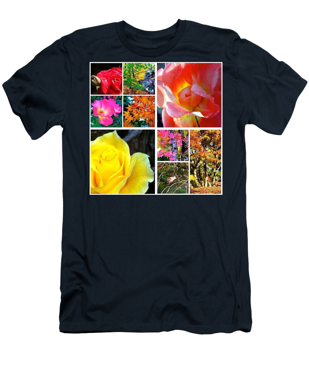 Fall Color T-Shirt featuring the photograph My #9ofPride Collage by Anna Porter