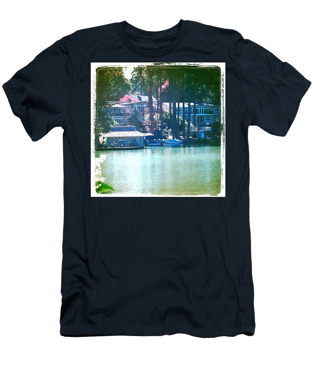 Summer T-Shirt featuring the photograph On The Lake - Lake Oswego OR by Anna Porter