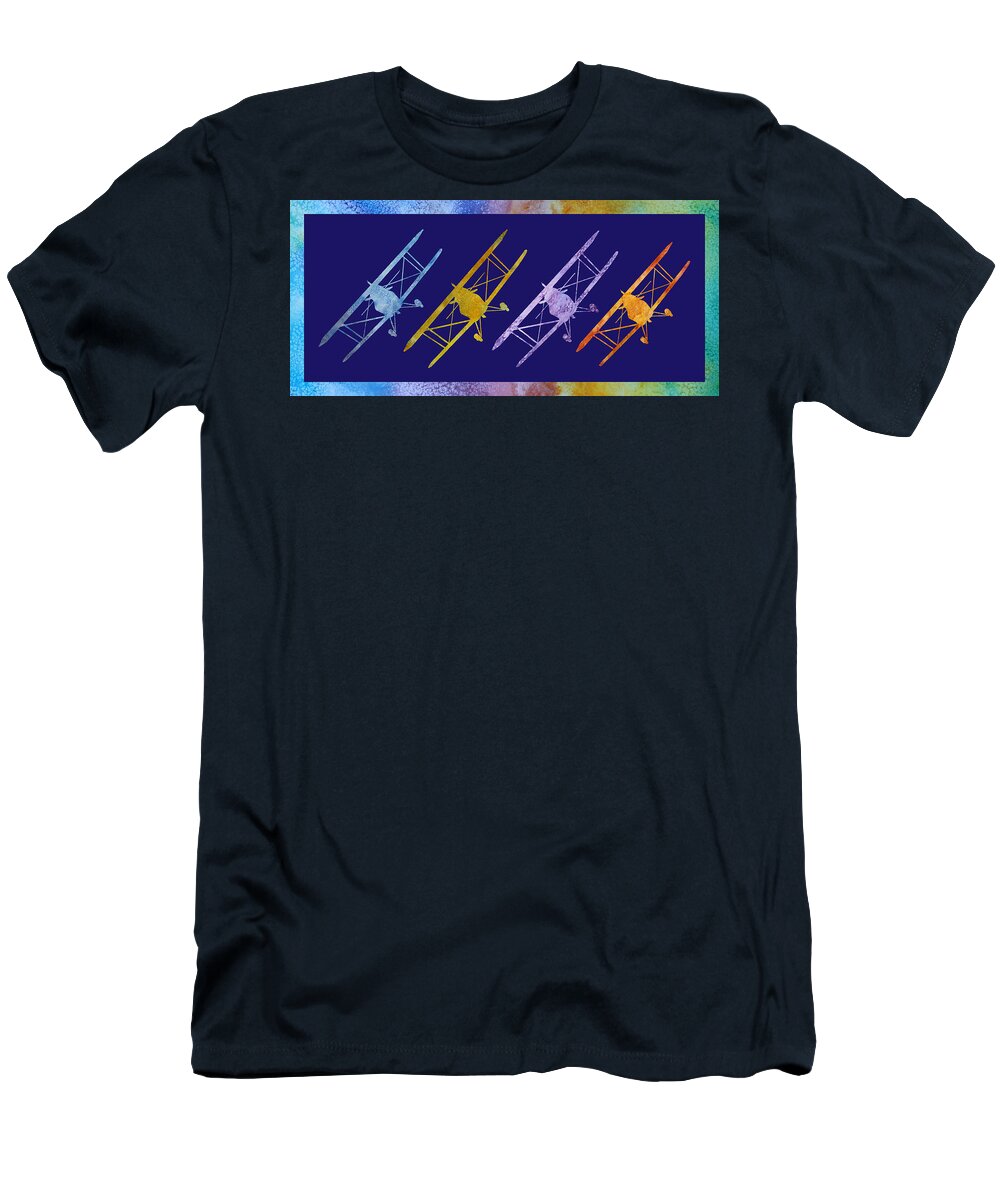 Pitts T-Shirt featuring the digital art Rainbow Wing by Jenny Armitage