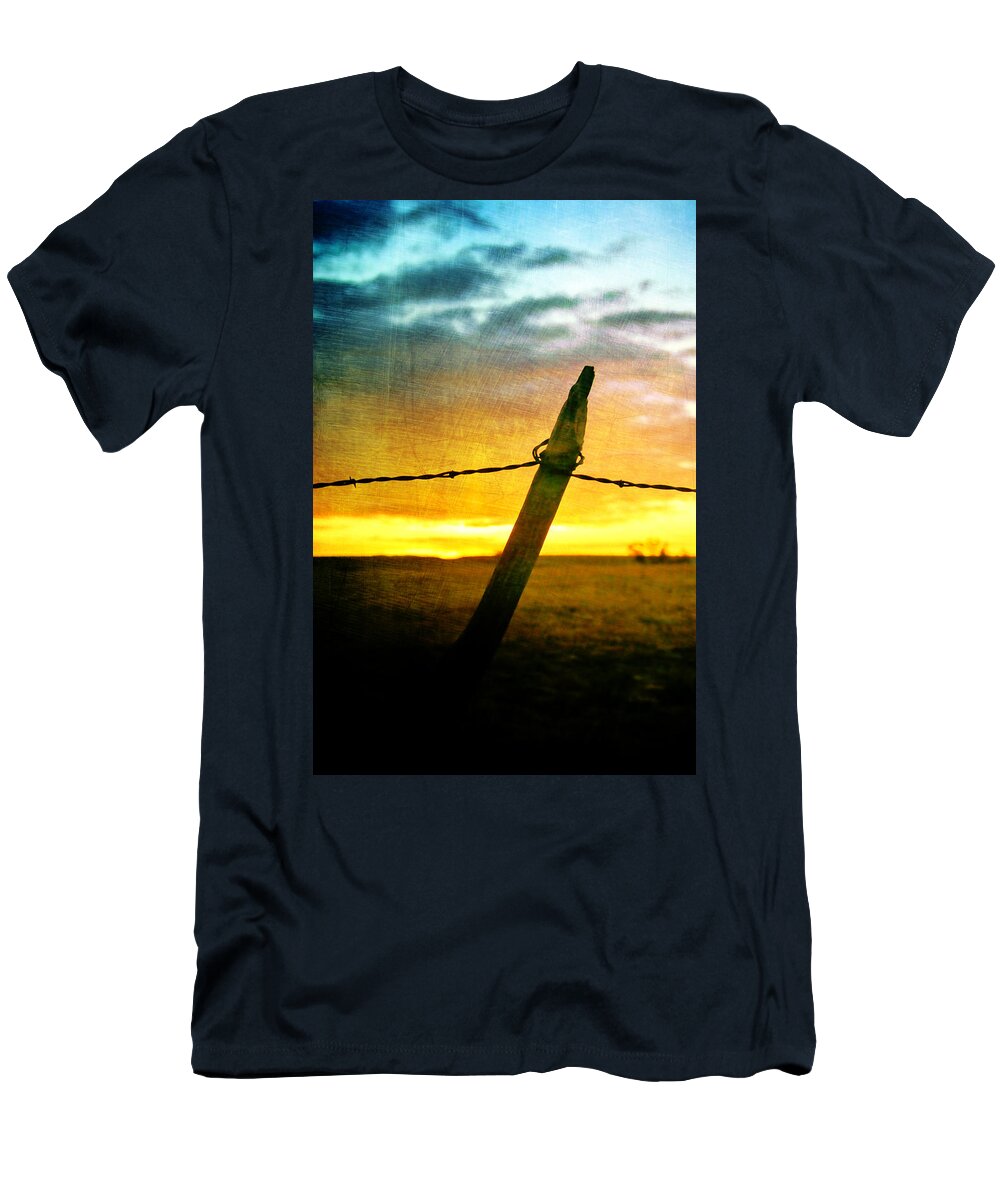 Sunrise T-Shirt featuring the photograph Sunrise over the Prairie by Ellen Heaverlo