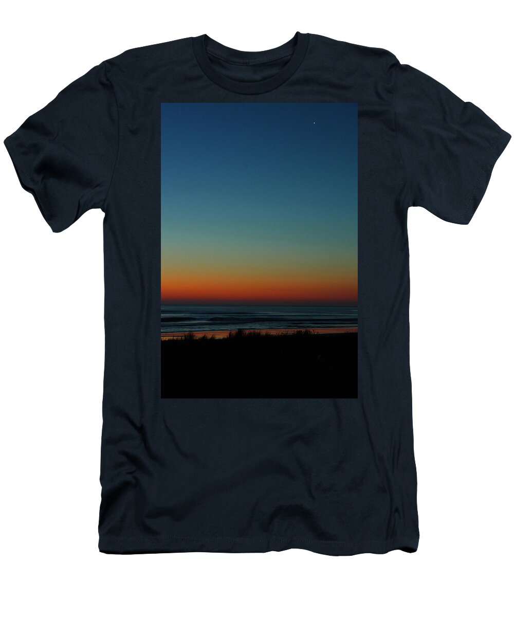 Atlantic Coast T-Shirt featuring the photograph Venus And Atlantic Before Sunrise by Daniel Reed