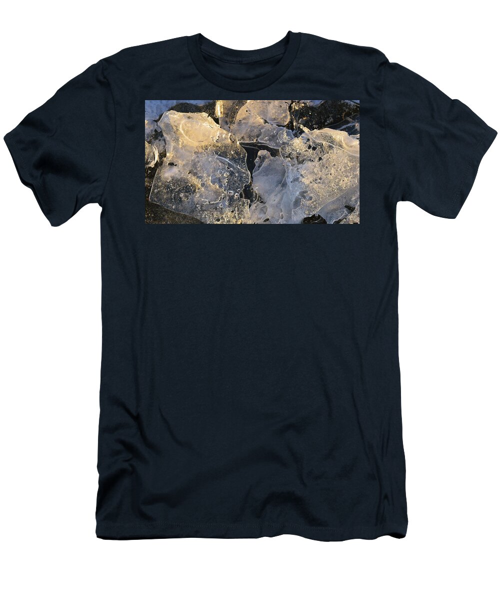 Abstract T-Shirt featuring the digital art Close To The Ice 2 #1 by Lyle Crump