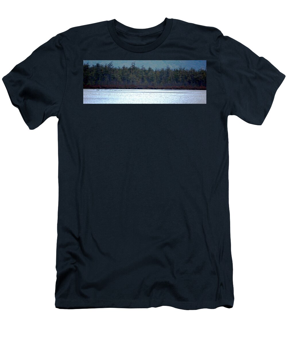 Digital Photograph T-Shirt featuring the photograph Geese on Labrador Pond #1 by David Lane