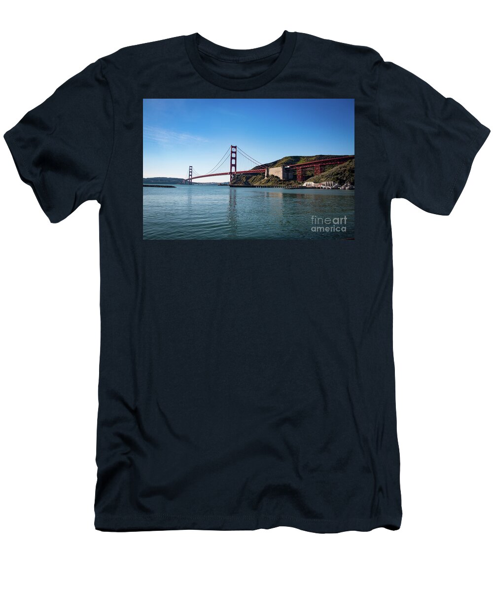 Bridge T-Shirt featuring the photograph Golden Gate Bridge in San Francisco, USA by Amanda Mohler