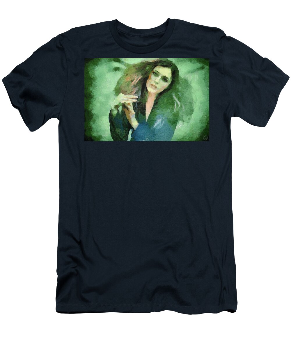 Woman T-Shirt featuring the digital art In vain #1 by Gun Legler