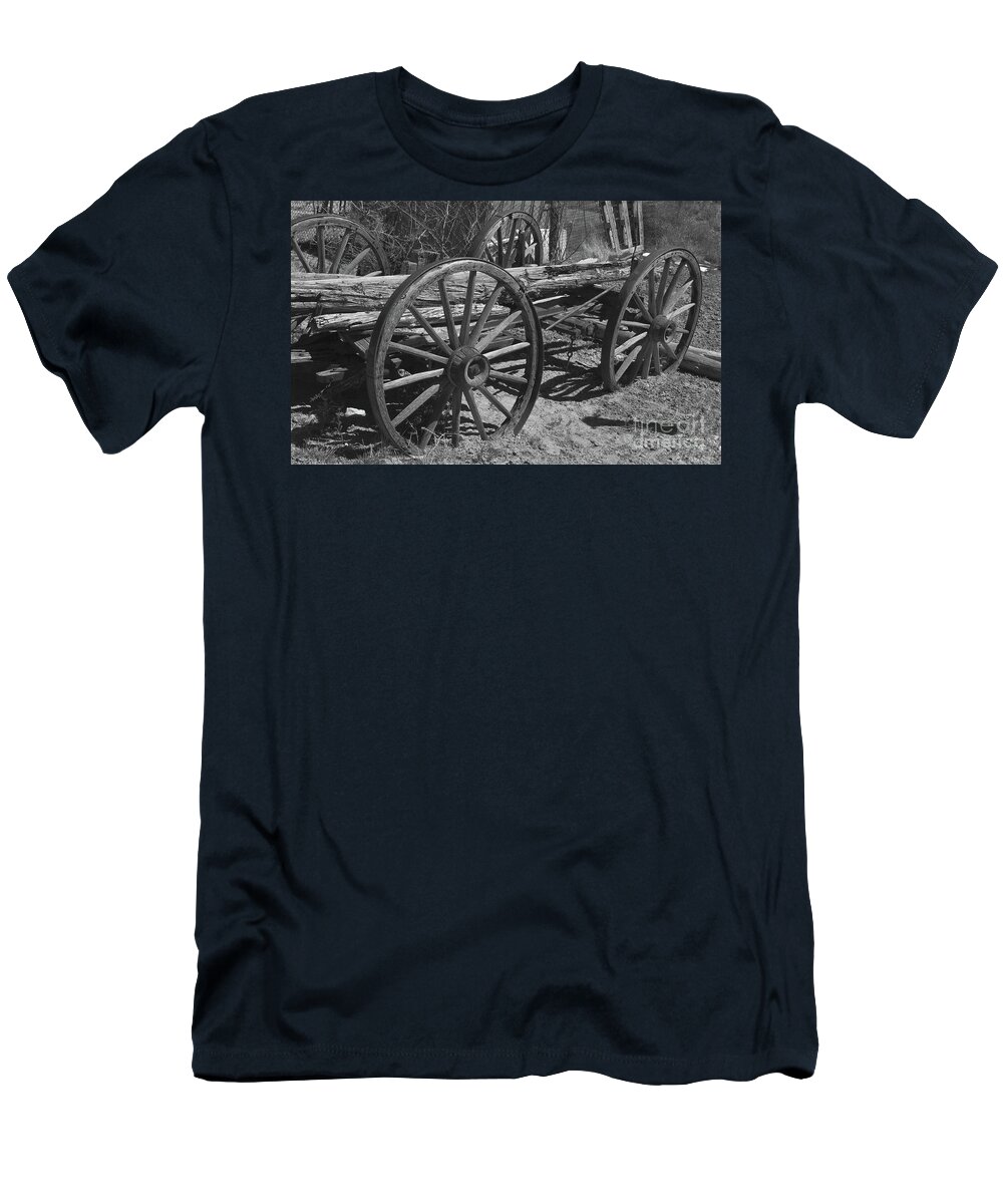 Wagon T-Shirt featuring the photograph Junk Pile by Debby Pueschel