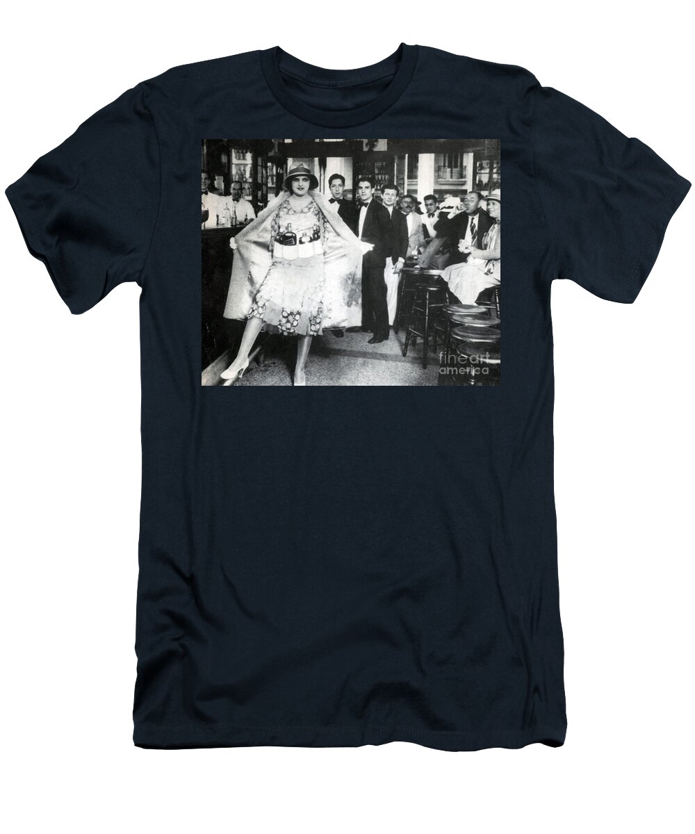 Culture T-Shirt featuring the photograph Prohibition, Flapper Flask Fashion by Science Source