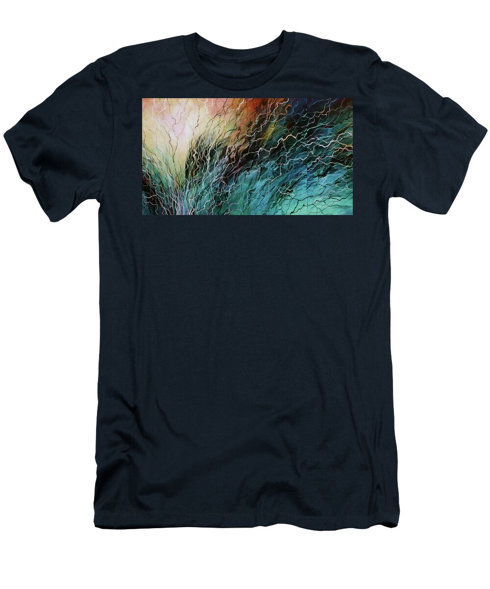  T-Shirt featuring the painting Vanishing Point #1 by Michael Lang