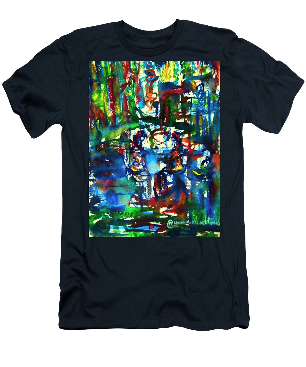  T-Shirt featuring the painting That night #2 by Wanvisa Klawklean