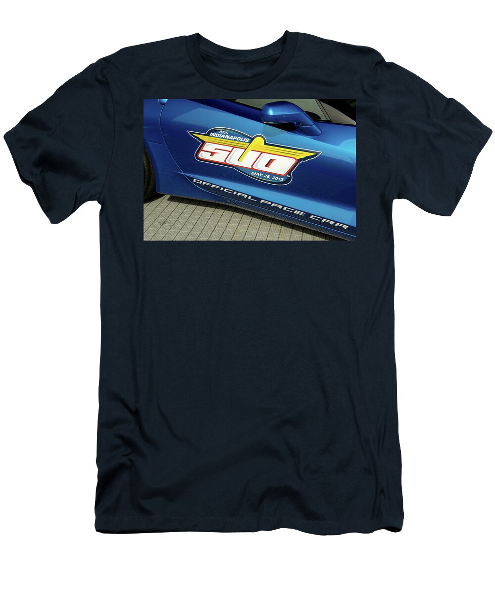 2013 T-Shirt featuring the photograph 2013 Indianapolis 500 Pace Car by Darrell Foster
