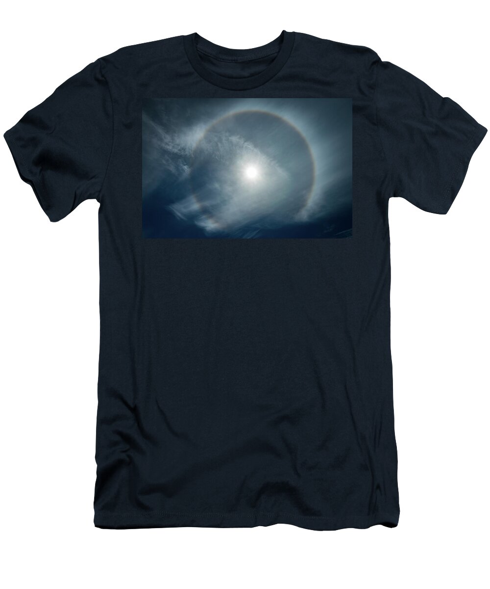 22 Degree Halo T-Shirt featuring the photograph 22 Degree Solar Halo by William Lee