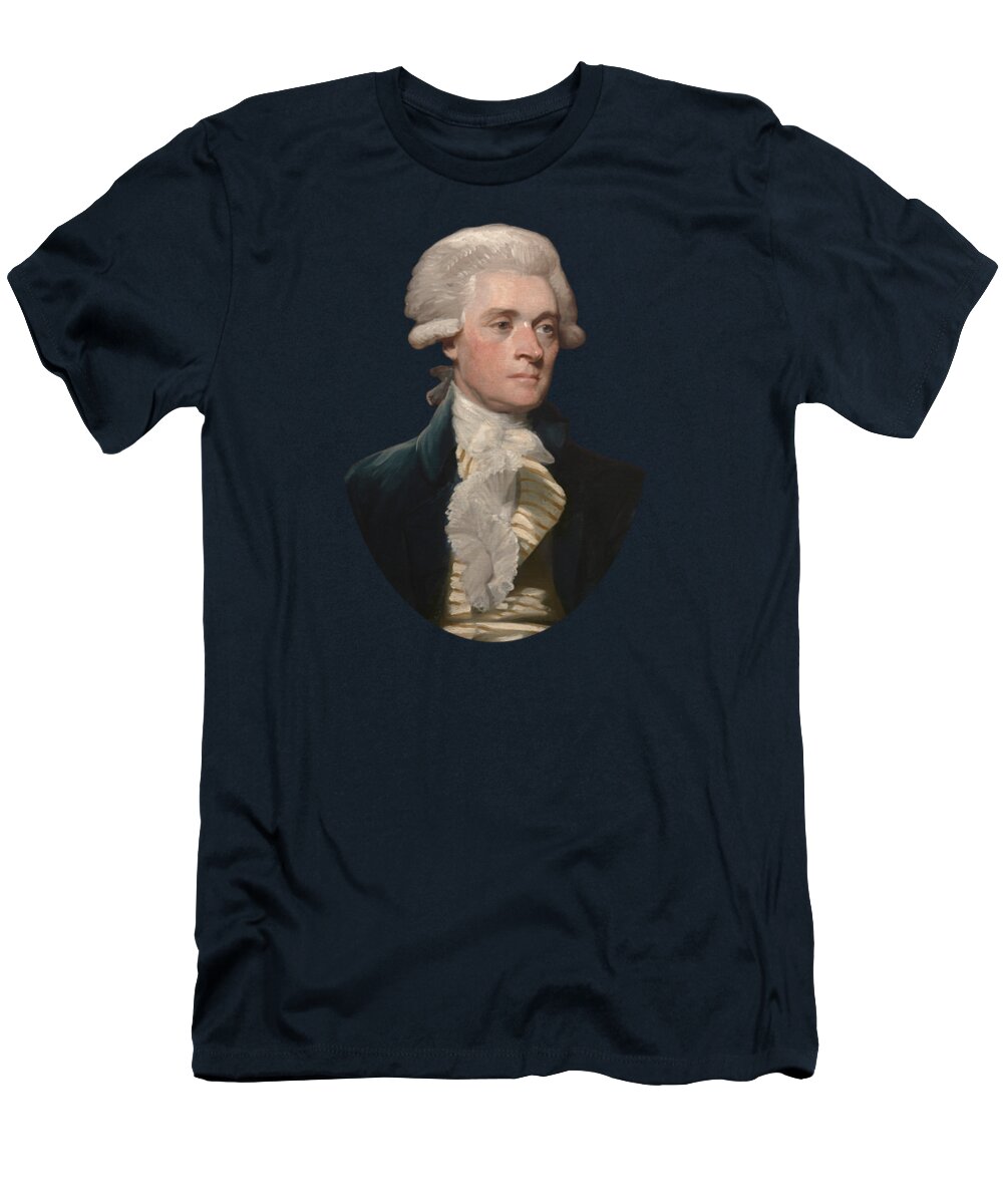 Thomas Jefferson T-Shirt featuring the painting Thomas Jefferson - By Mather Brown by War Is Hell Store