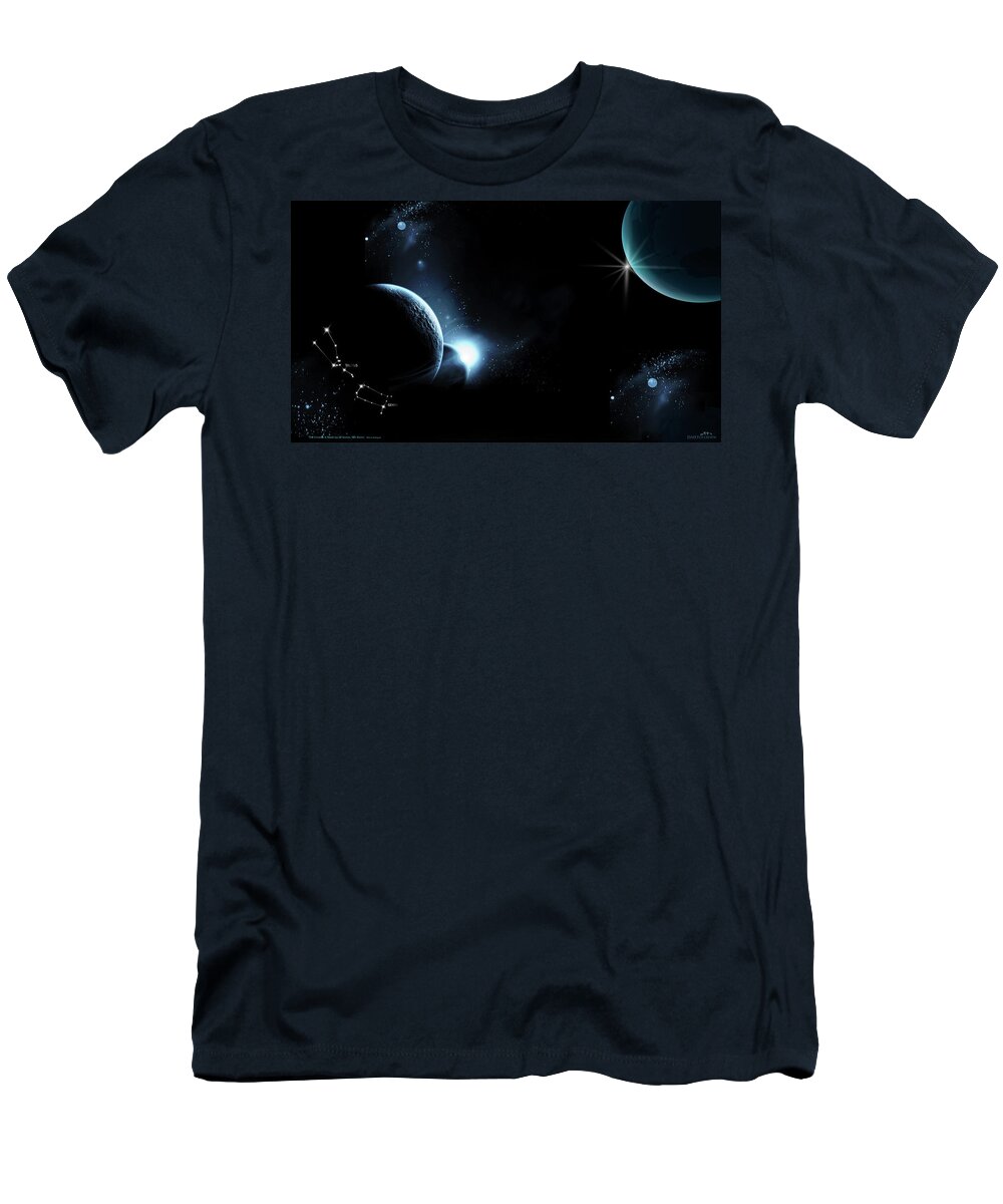 Planet T-Shirt featuring the digital art Planet #9 by Super Lovely