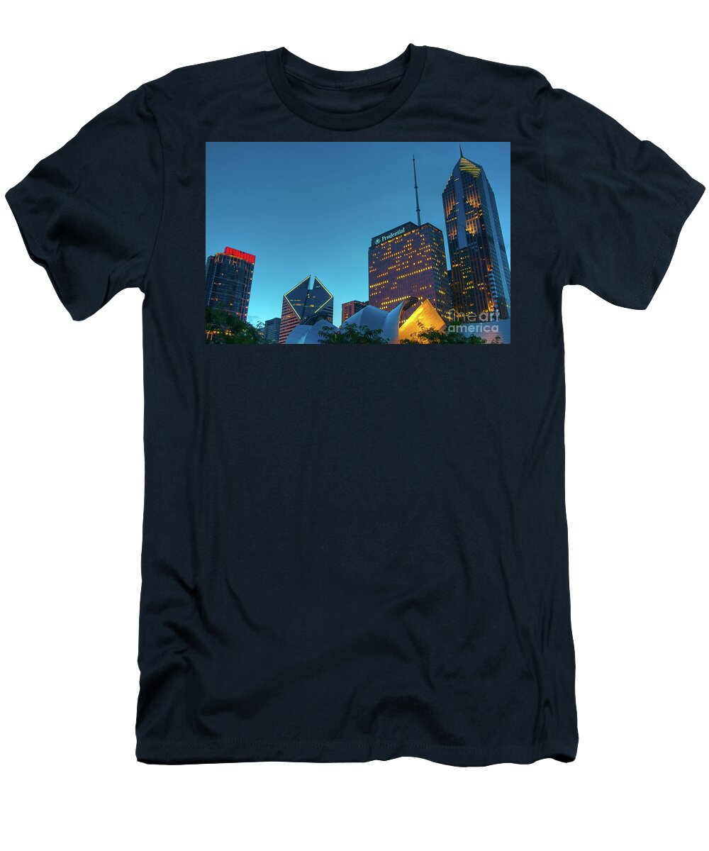 Chicago T-Shirt featuring the photograph A View from Millenium Park by David Levin