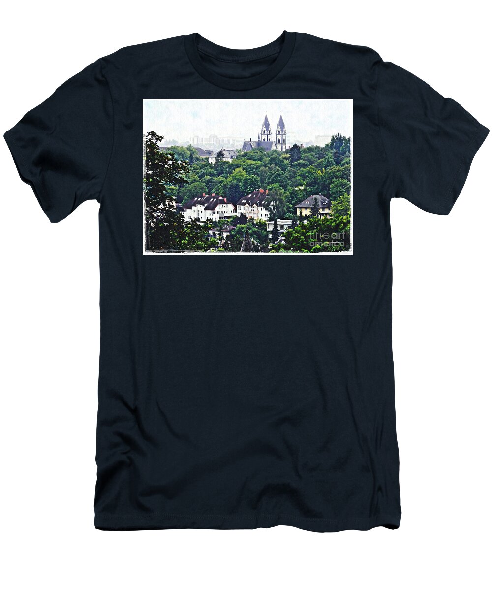 City T-Shirt featuring the photograph A View of Wiesbaden by Sarah Loft