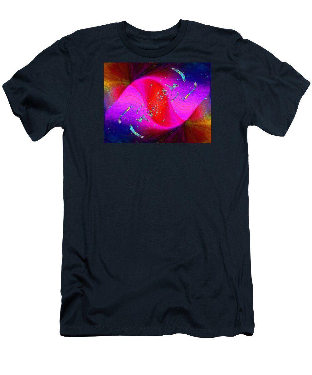 Abstract T-Shirt featuring the digital art Abstract Cubed 354 by Tim Allen