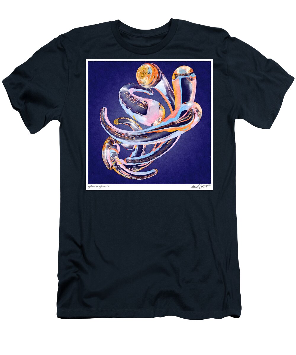 Abstract T-Shirt featuring the painting Abstract Number 11 by Peter J Sucy