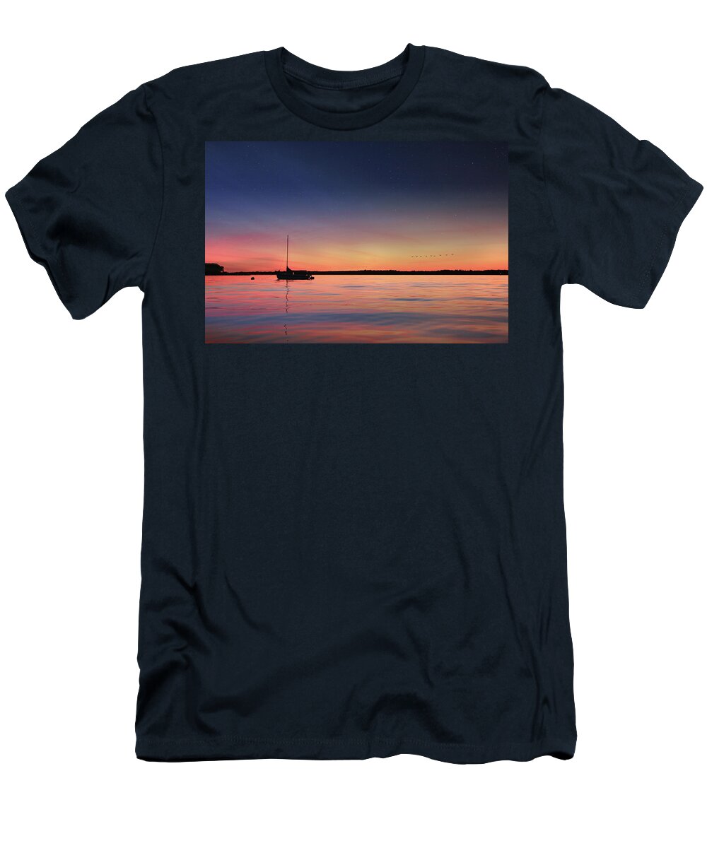 Sunset T-Shirt featuring the photograph Almost Paradise by Lori Deiter