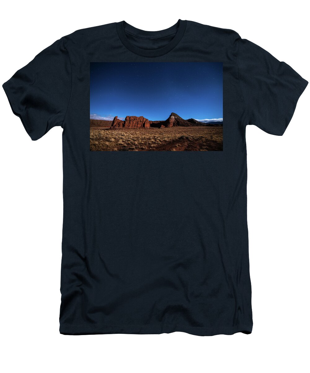 Arizona T-Shirt featuring the photograph Arizona Landscape at Night by Todd Aaron