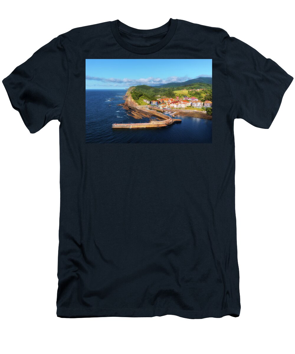 Port T-Shirt featuring the photograph Armintza by Mikel Martinez de Osaba