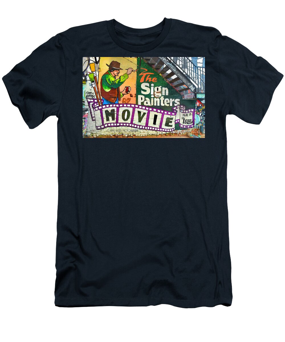 Graffiti T-Shirt featuring the photograph Art Alley by Kathy Russell
