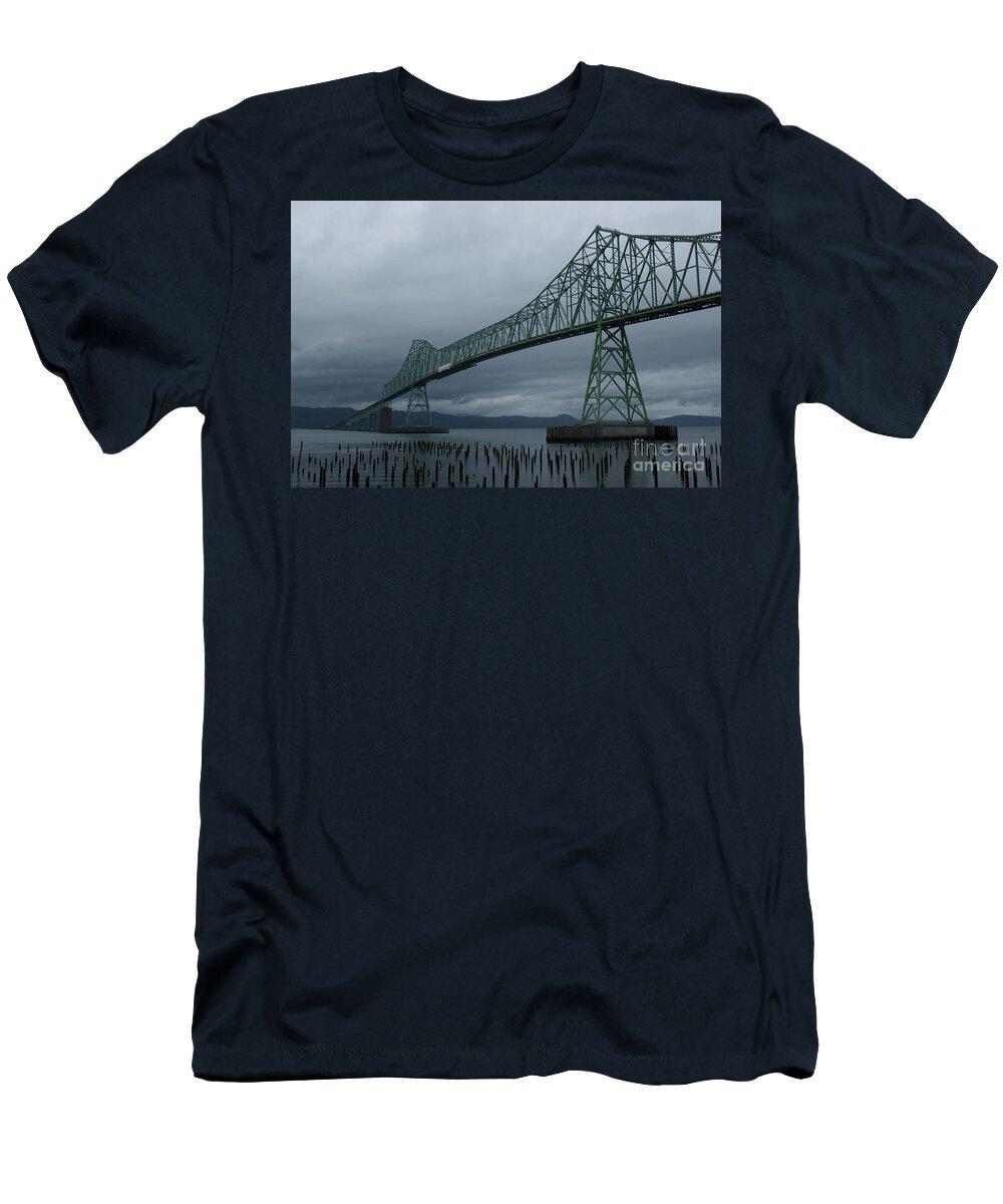 Bridge T-Shirt featuring the photograph Astoria Bridge by Suzanne Lorenz