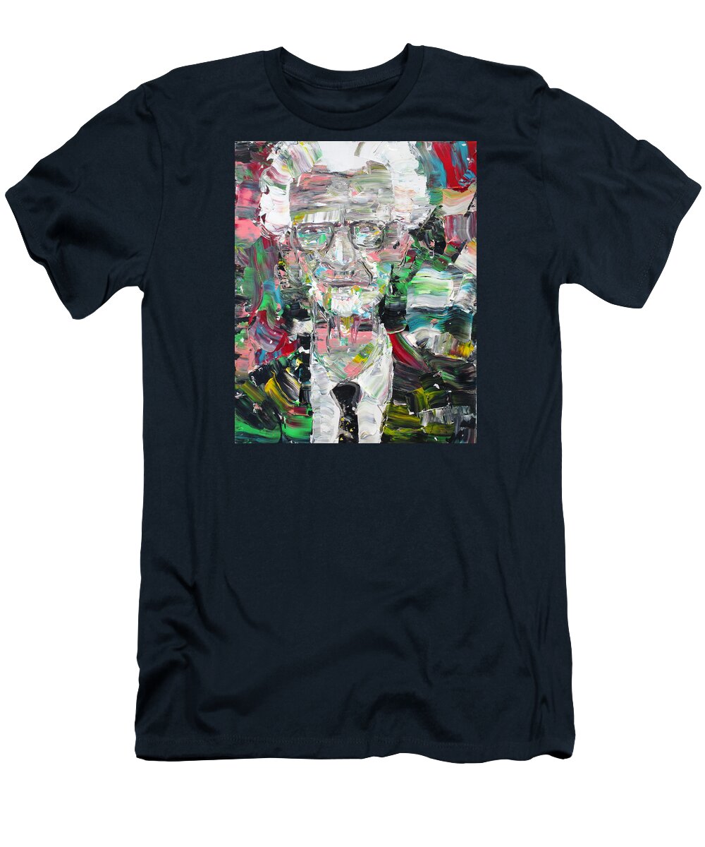 Skinner T-Shirt featuring the painting B. F. SKINNER portrait by Fabrizio Cassetta