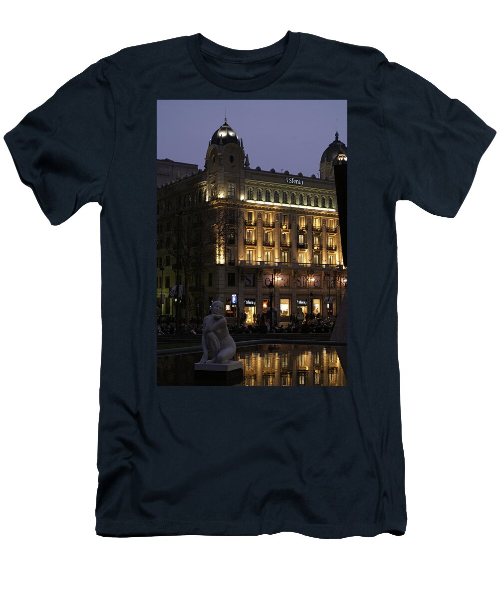 Barcelona T-Shirt featuring the photograph Barcelona Spain by Henri Irizarri