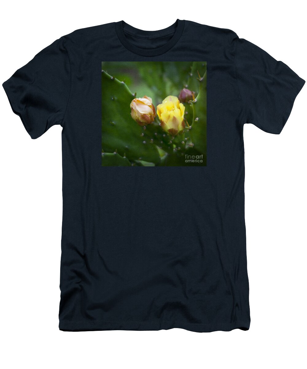 Prickly Pear T-Shirt featuring the photograph Beauty Among Thorns by Diane Macdonald