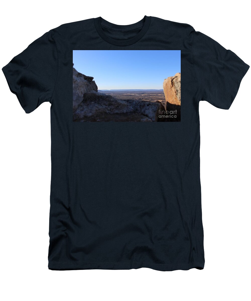 Stone T-Shirt featuring the photograph Beyond the Wall by Christopher Lotito