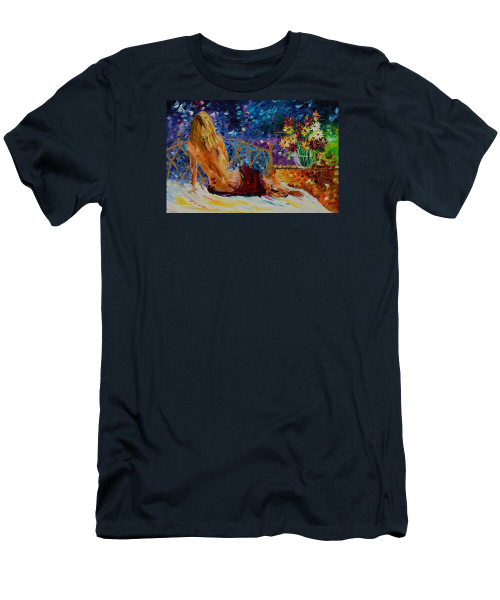 Women T-Shirt featuring the painting Blonde Beauty by Kevin Brown