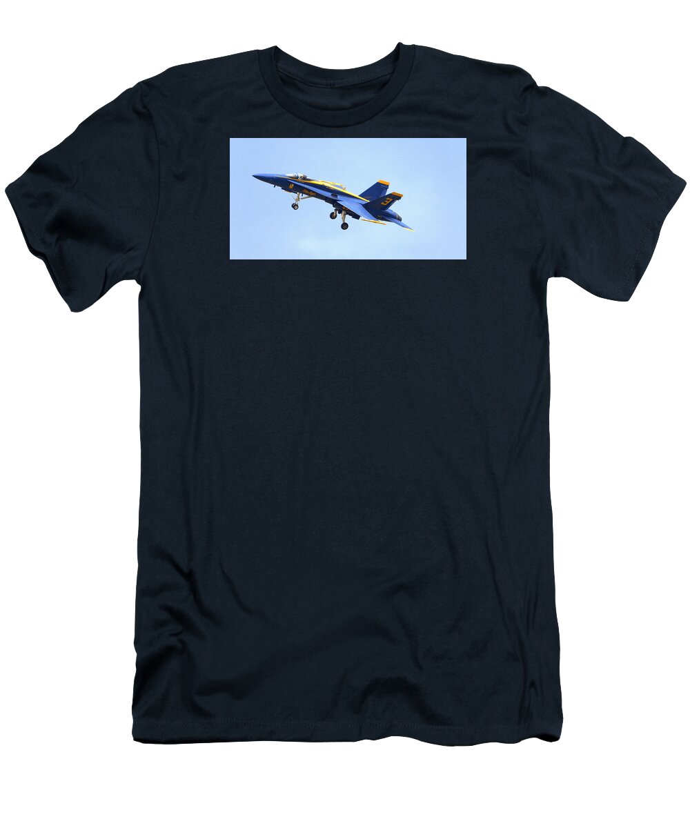 Blue Angel T-Shirt featuring the photograph Blues by Jerry Cahill