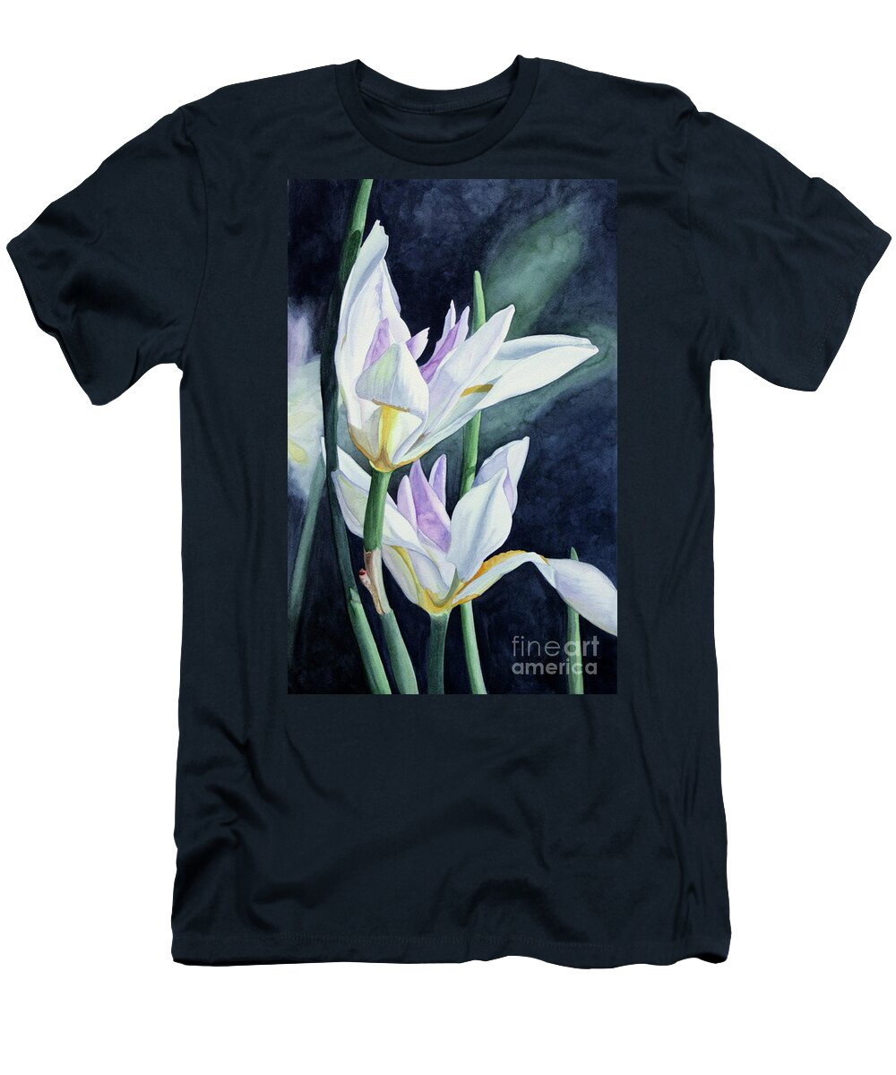 Flowers T-Shirt featuring the painting Botanicals 2 by Jan Lawnikanis