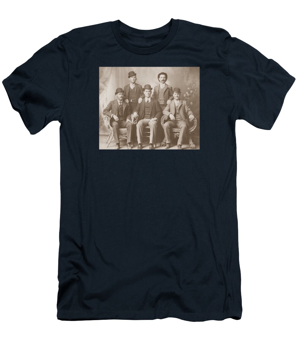 Butch Cassidy T-Shirt featuring the photograph Butch Cassidy - Sundance Kid - Wild Bunch by War Is Hell Store