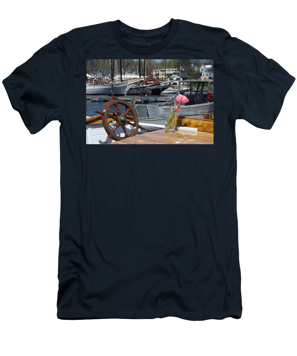 Seascape T-Shirt featuring the photograph Camden Romance by Doug Mills