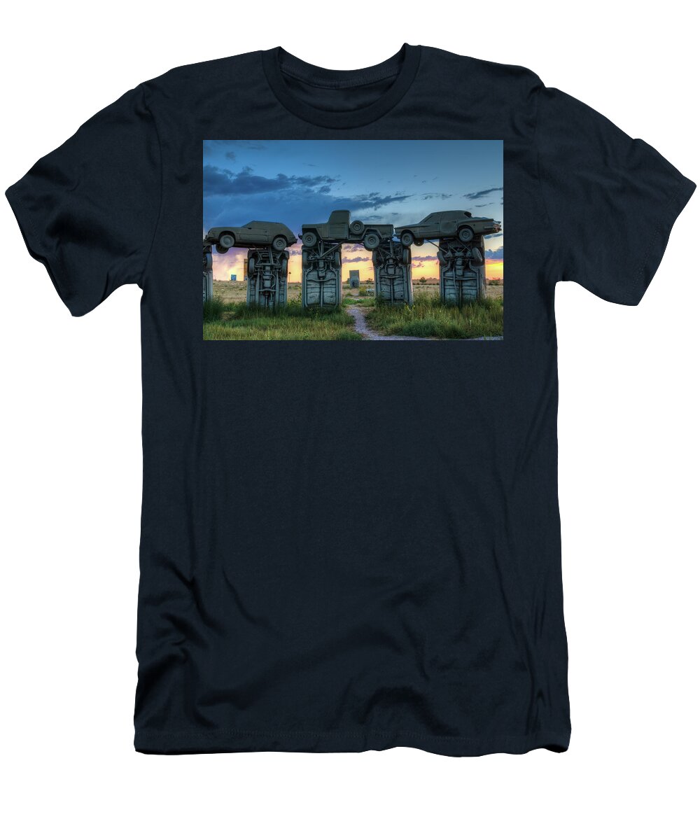 Alliance T-Shirt featuring the photograph Carhenge #6 by John Strong