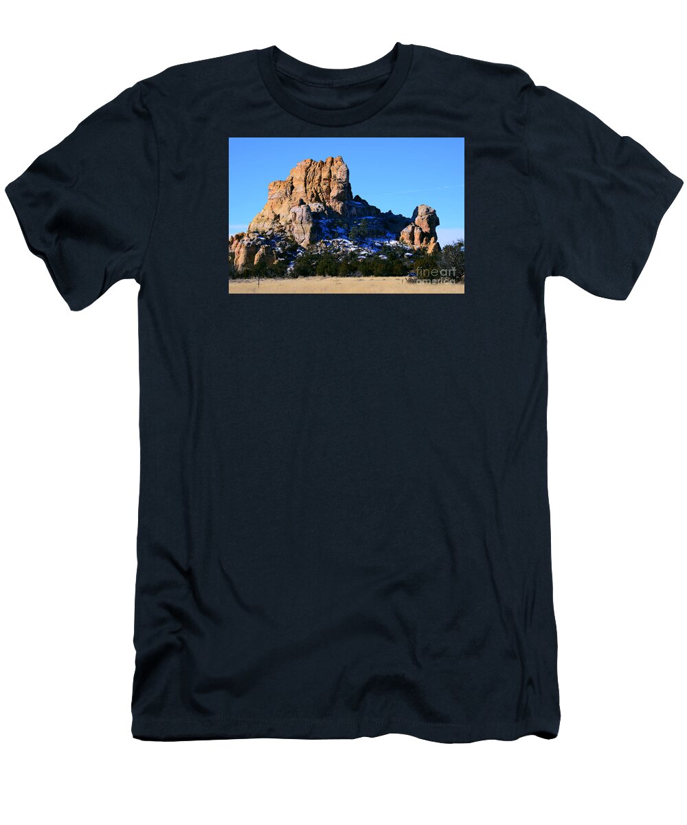 Southwest Landscape T-Shirt featuring the photograph Cebollita bluff by Robert WK Clark
